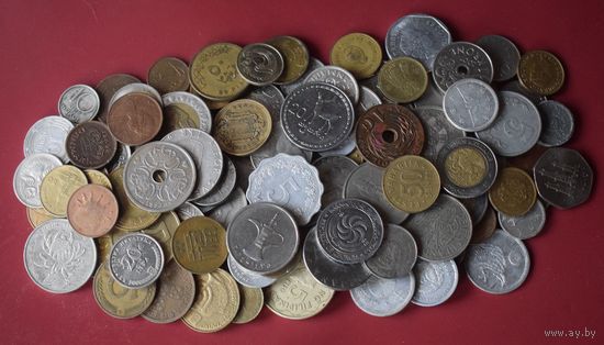 100 монет всего мира без повторов, России и Украины