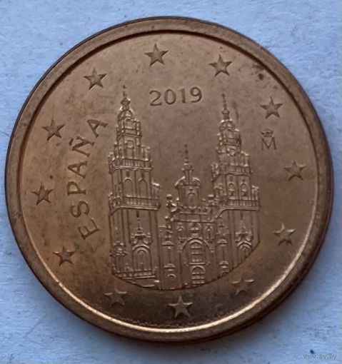 Испания 2 евроцента 2019 г.