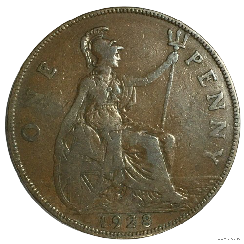 Великобритания 1 пенни, 1928