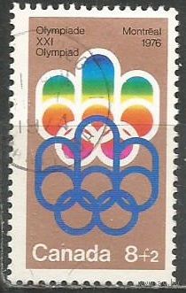 Канада. Олимпиада Монреаль'76. Эмблема.1974г. Mi#556.