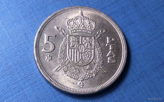 5 песет 1975 (77). Испания. XF!