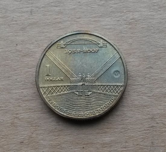 Австралия, доллар 2007 г., 75 лет открытию моста Харбор-Бридж в Сиднее