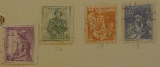 Люди страны. Чехословакия.  Дата выпуска:1954-03-15          6 шт