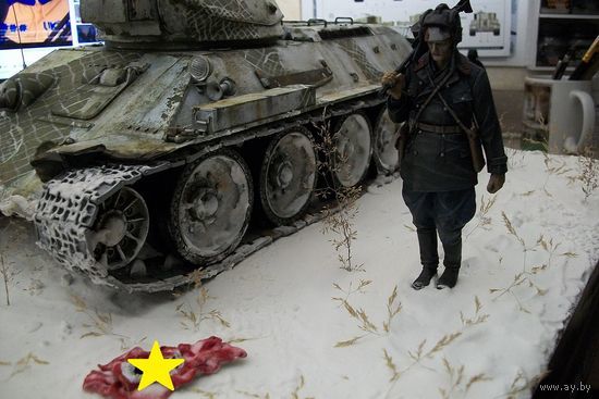 Модель танка Т-34-76. Масштаб 1:16 !!! Ваял мастер.