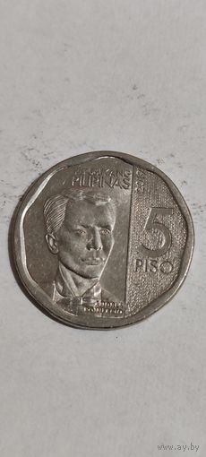 Филиппины 5 писо 2019