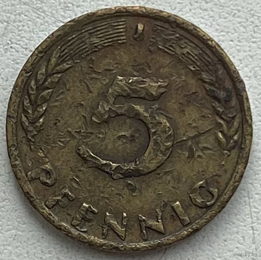 Германия 5 пфеннигов 1967 г. J