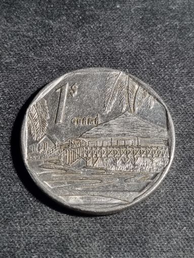 Куба 1 песо 1998