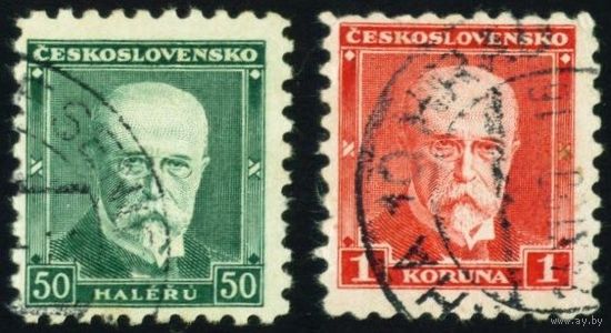 Президент Масарик Чехословакия 1930 год 2 марки