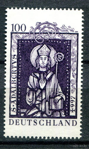 Германия - 1997г. - Адальберт Пражский, христианский святой - полная серия, MNH [Mi 1914] - 1 марка