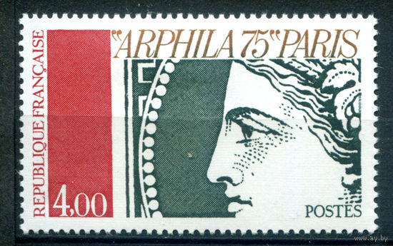 Франция - 1975г. - международная филателистическая выставка - 1 марка - полная серия, MH [Mi 1919]. #2-Fr-29-A-2