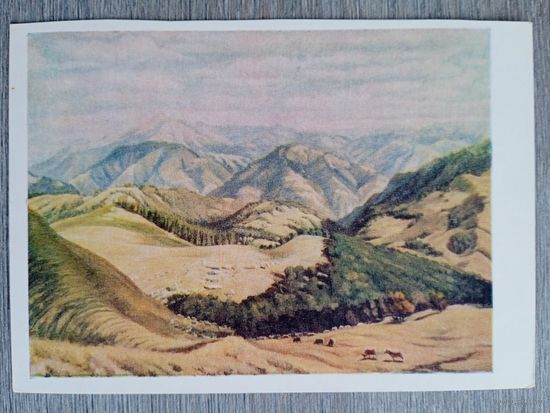 1956. Манайло. Гуцульские полонини