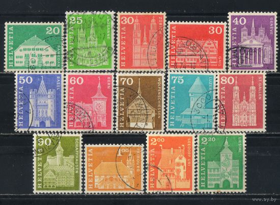 Швейцария 1960-68 Культовые здания Стандарт #700-1,703-5,707-10,802,863,881-2