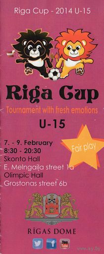Riga Cup 2014 U- 15 (Динамо Минск, Зенит (Питер), Поставы Беларусь, Локомотив (С-Петербург) и т.д.