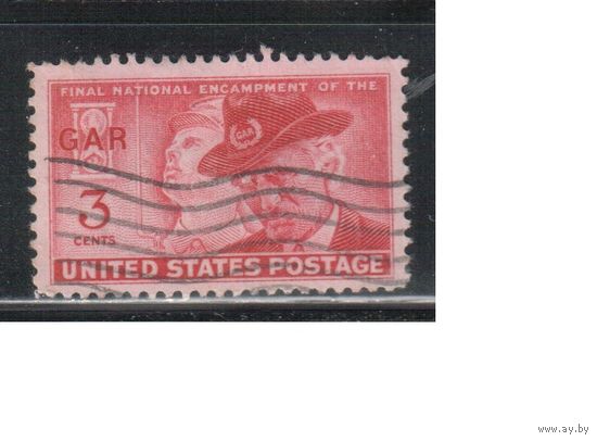 США-1949, (Мих.599), гаш. , Солдат, Ветеран(одиночка),