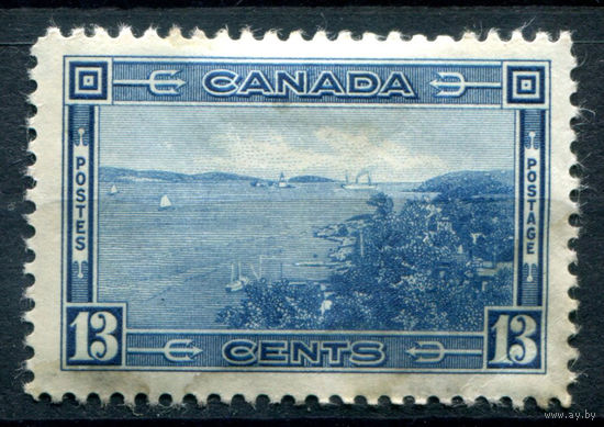 Британские колонии - Канада - 1938г. - ландшафты, архитектура, 13 с - 1 марка - MH [Mi 205]. #3-WB-96-A-2