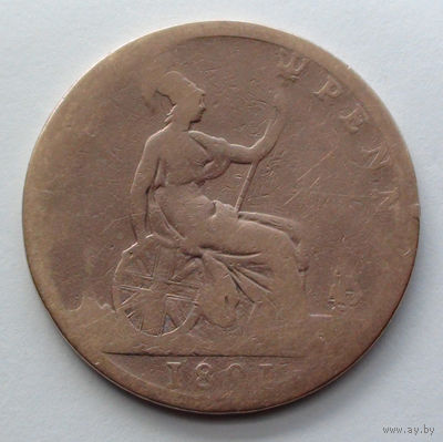 Великобритания 1 пенни. 1891