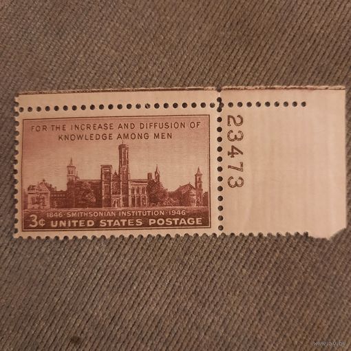 США 1946. 100 летие Смитсоновского института