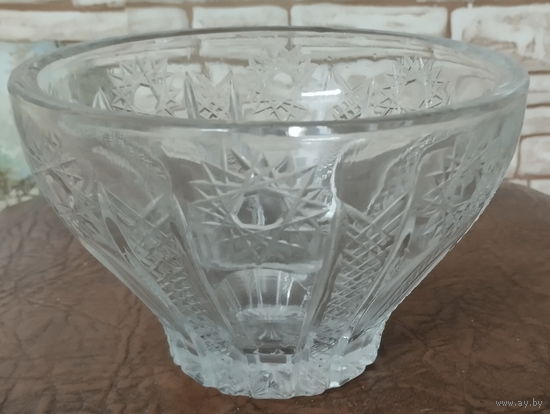 Ваза-конфетница, хрусталь