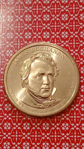 США 1 доллар 2010 D 15 президент Buchanan