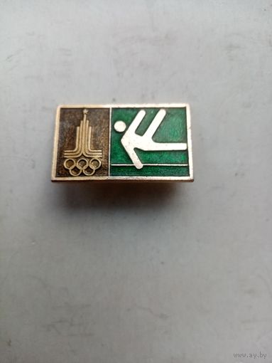 ЗНАЧОК ОЛИМПИАДА-80 ПРЫЖКИ