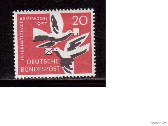 Германия(ФРГ)-1957,(Мих.276), ** , Неделя письма