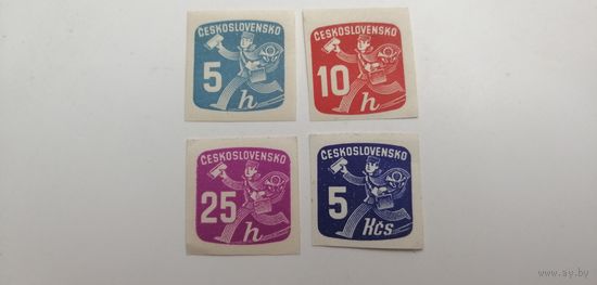 Чехословакия 1945. Газетные марки