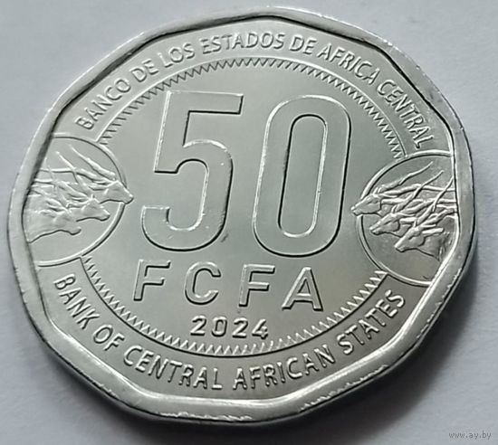 Центральная Африка (BEAC) 50 франков 2024 год  UC#6