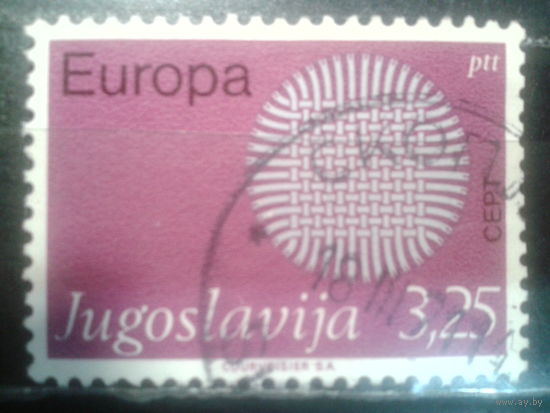 Югославия, 1970. Европа. Плетень как символ солнца