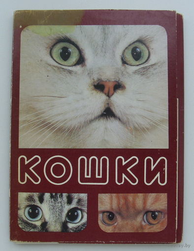 Комплект открыток 1989 года " Кошки " ( 18 шт. ) 138.