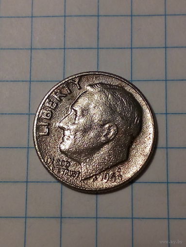 10 центов США 1969 Д   год