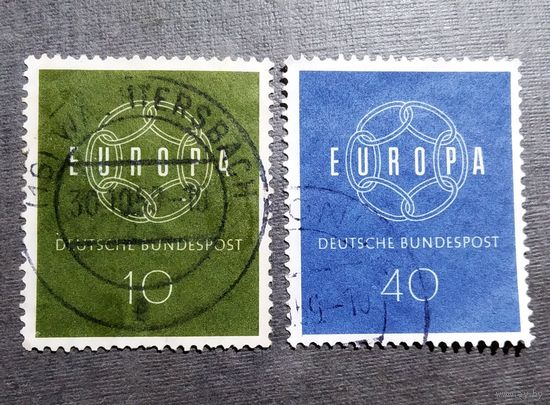 Марки Германия 1959 год Европа СЕРТ