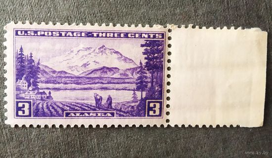 Марка США 1937 год Аляска