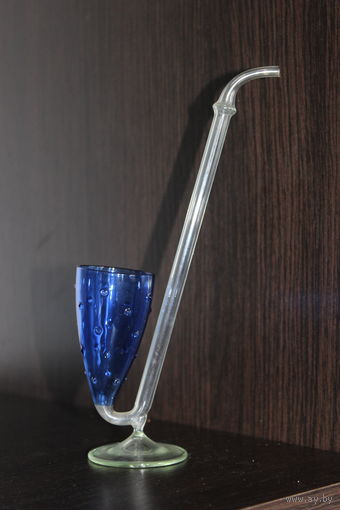 Стеклянный "Трубка-бокал" для портвейна.