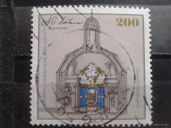 Германия 1995 вход в кирху в Мюнстере Михель-2,2 евро гаш.