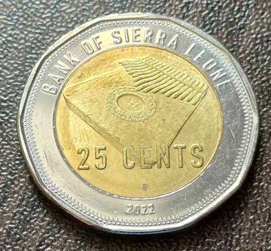 Сьерра-Леоне 25 центов, 2022   ( 1-5-3 )