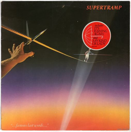 LP Supertramp "...Famous Last Words..."