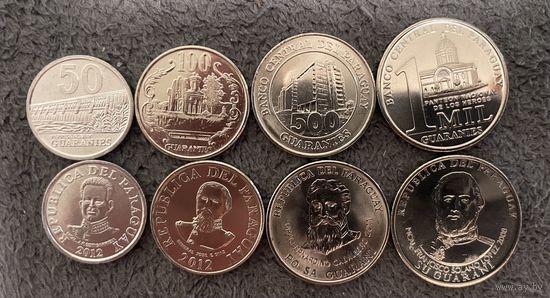 Парагвай набор 4 монеты 2008-2012 UNC