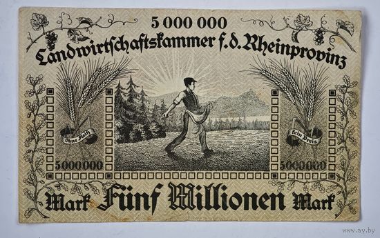 1923 год 5 000 000 марок Германия