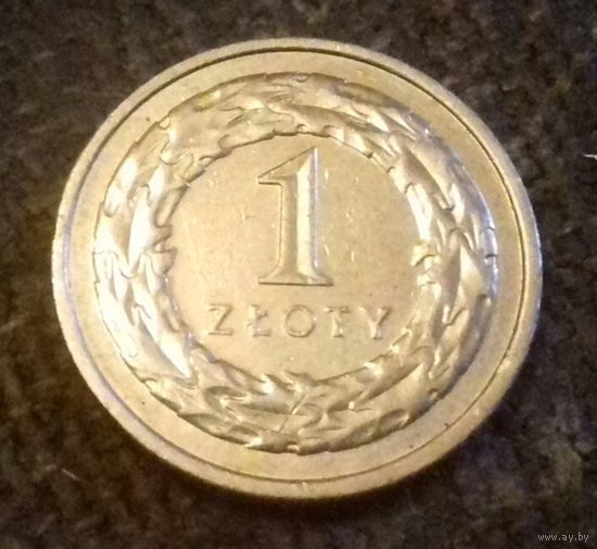 1 злотый, Польша 2014 г.