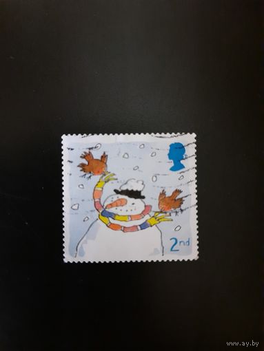 Великобритания. Рождество. 2001г. гашеная
