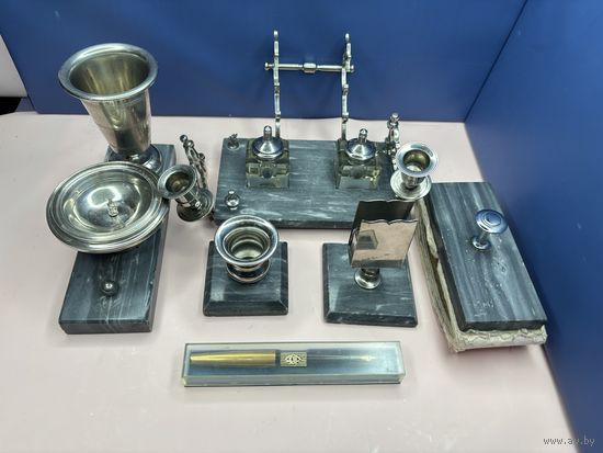 Старт с 1 рубля! Письменный прибор+ Перьевая ручка. МЗПП. Клеймо СВ. , смотрите другие лоты много распродаж