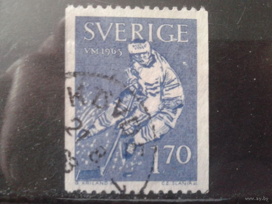 Швеция 1963 Хоккей, концевая