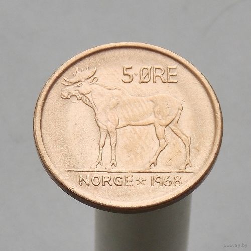 Норвегия 5 эре 1968