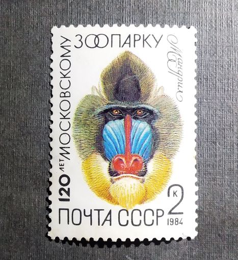 Марка СССР 1984 гол 120 лет Московскому зоопарку