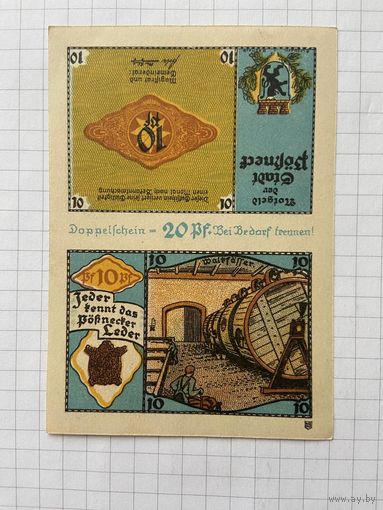 20 пфеннигов (нотгельды) г. Германия.-2912