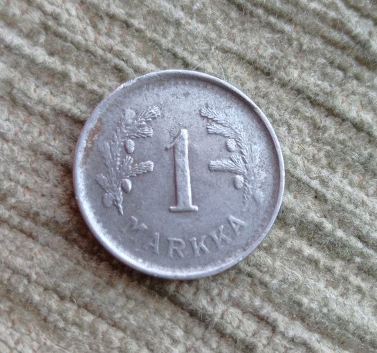Werty71 Финляндия 1 марка 1950