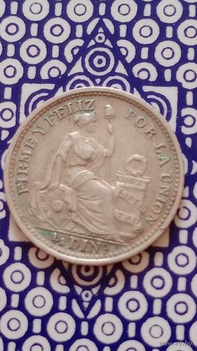 Перу 1/2 динеро 1910