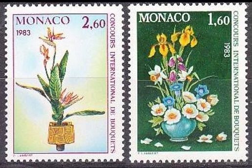 1982 Монако 1558-59 Цветы 3,50 евро
