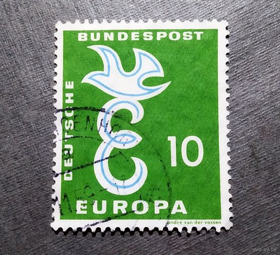 Марка Германия 1958 год Европа СЕРТ