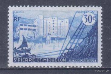 [1113] Французские колонии. Сент-Пьер и Микелон 1947. Здание морозильника.30с. МН